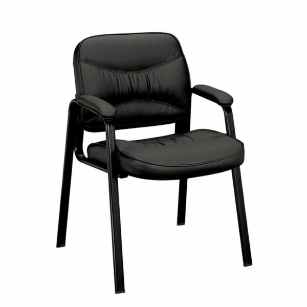 Silla Visita Piel Negra VL643SB11